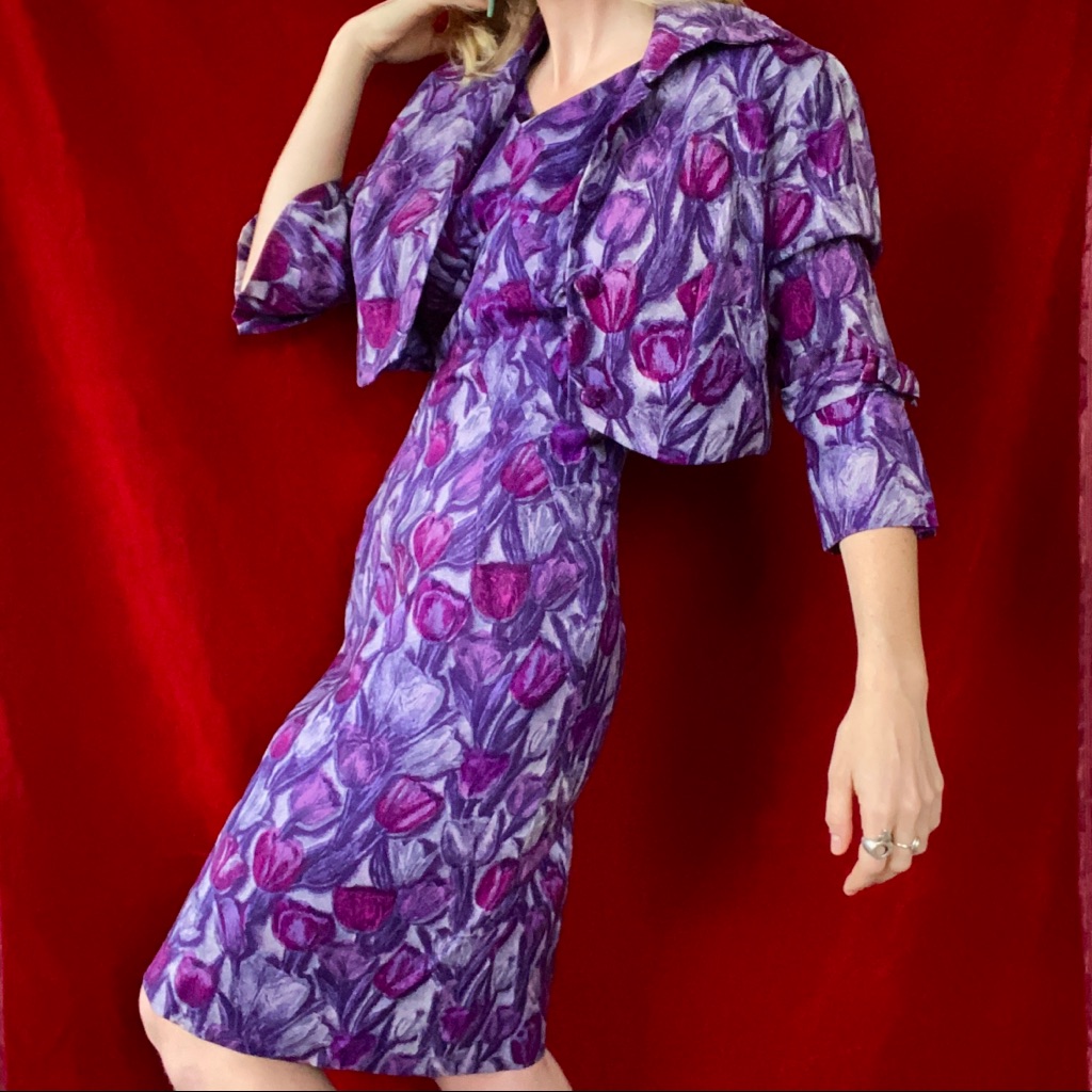 Vintage Dress And Jacket Set